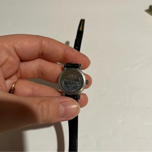 Timex Indiglo Quartz Watch Women Black Strap *needs Battery - Picture 9 of 10